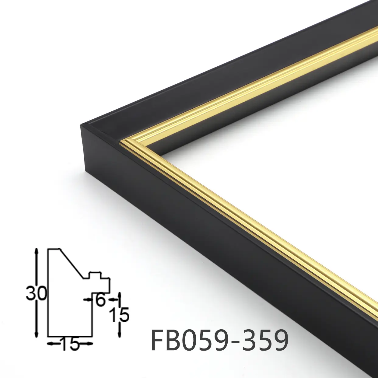 Matte Black Frame Strip