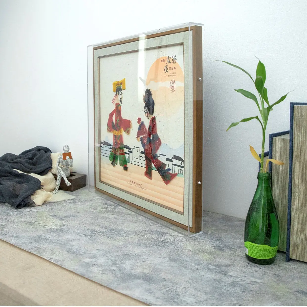 Intangible Cultural Heritage Shadow Puppetry Collectible Decorative Painting