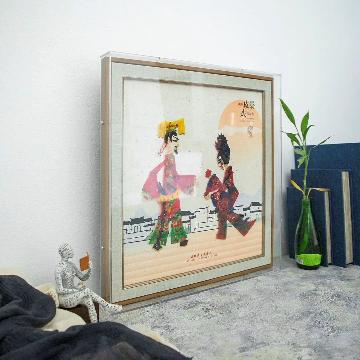 Intangible Cultural Heritage Shadow Puppetry Collectible Decorative Painting