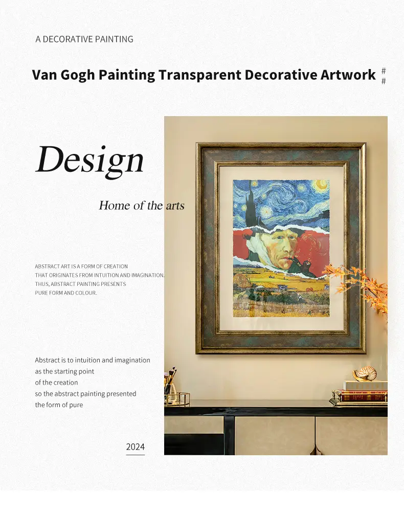 Van Gogh Painting Transparent Decorative Artwork
