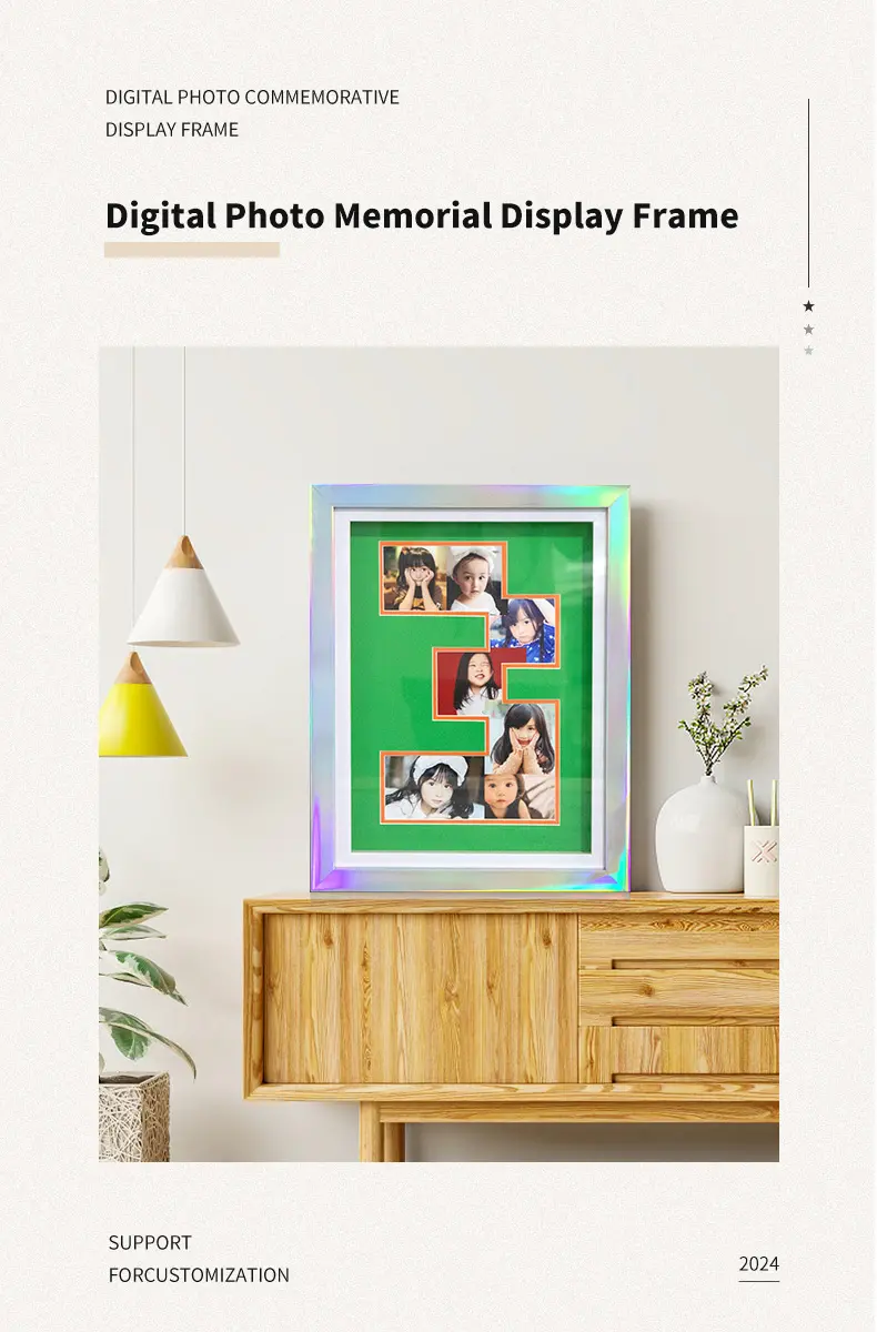 Digital Photo Memorial Display Frame