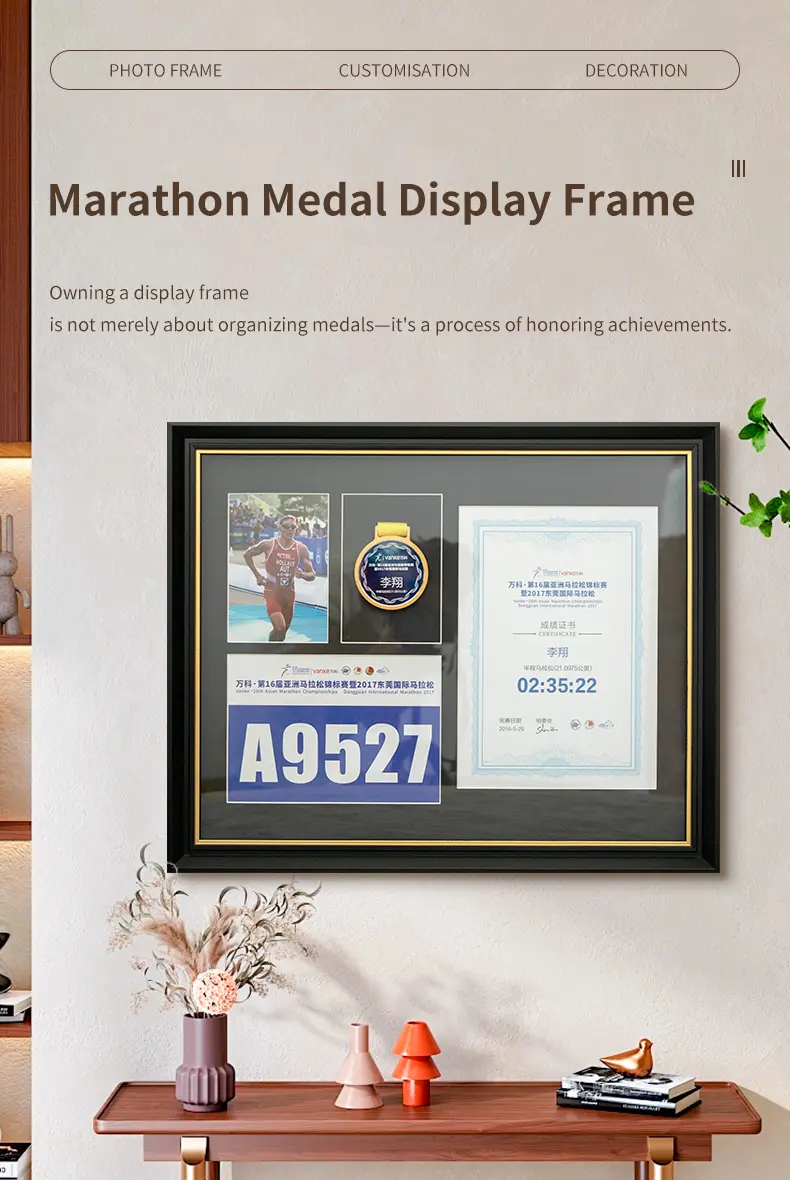 Marathon Medal Display Frame