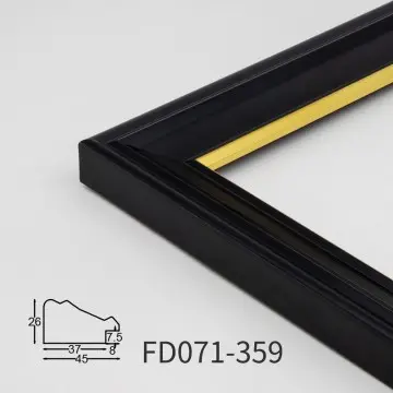 Black-Gold Trim Luxury PS Foam Moulding for Upscale Interiors