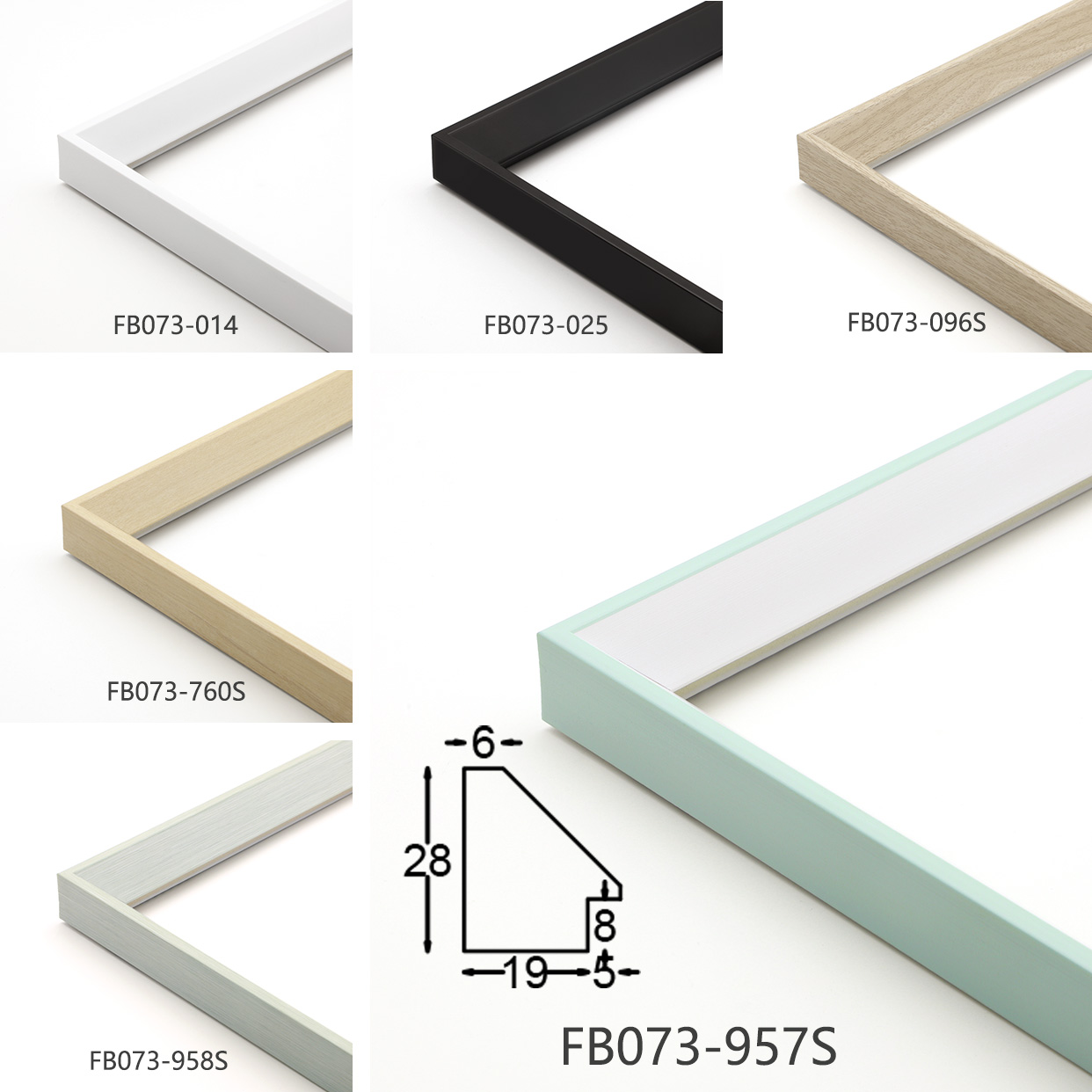 Eco-Friendly PS Foam Frame Strip Color