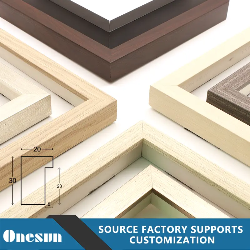 Multi-color wood imitation frames