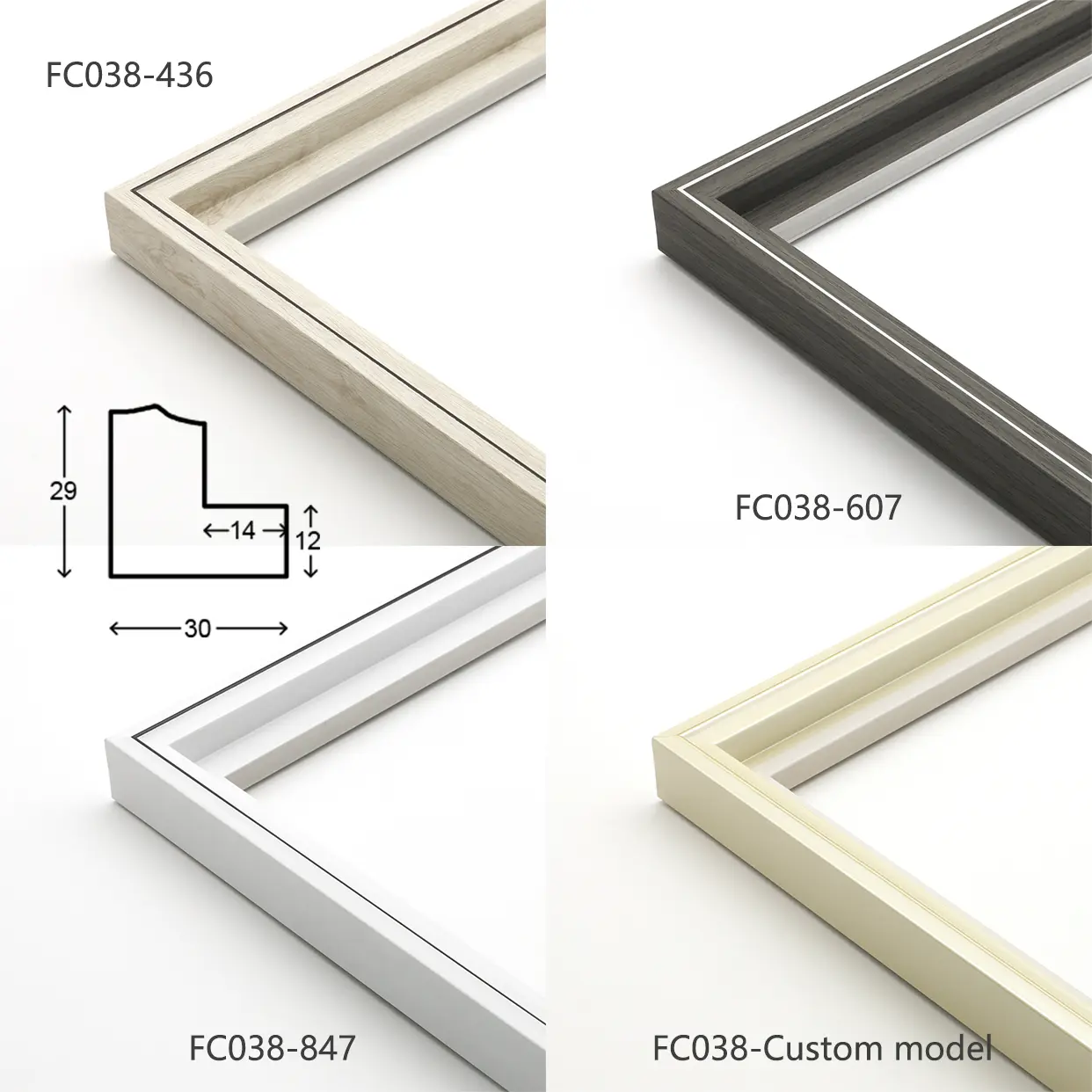 Monochromatic Frame Strip