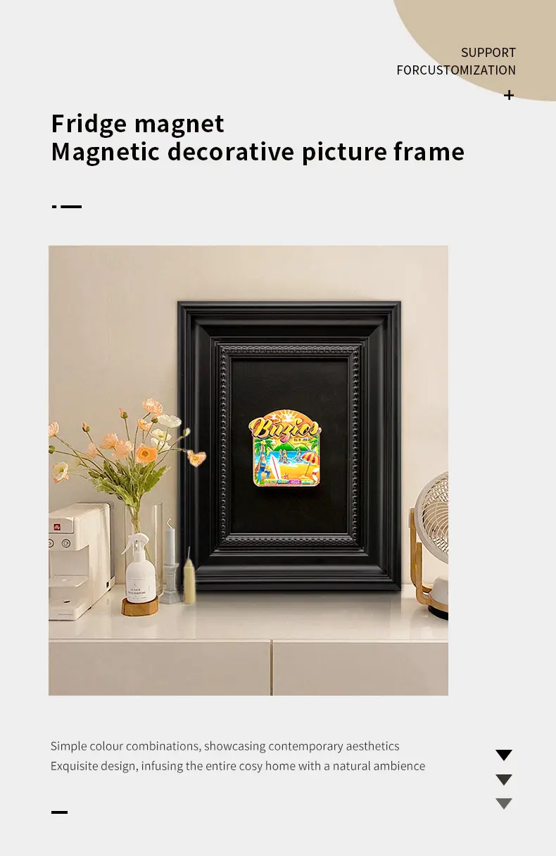 Fridge magnet decorative picture frame
