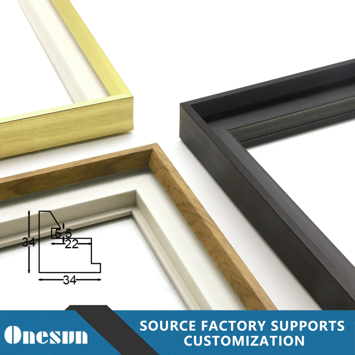 Modern Minimalist Wood Imitation Picture Frame