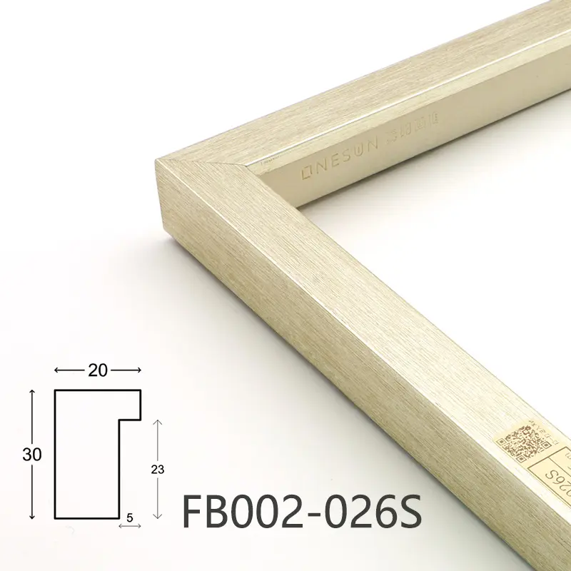 Realistic wood grain frames