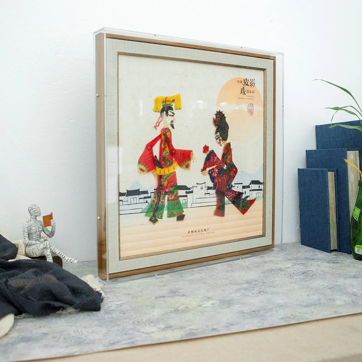 Intangible Cultural Heritage Shadow Puppetry Collectible Decorative Painting