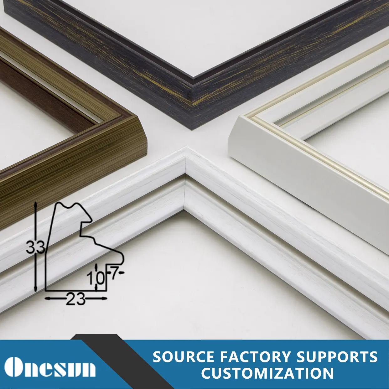 Wood Imitation Photo Frame Strip