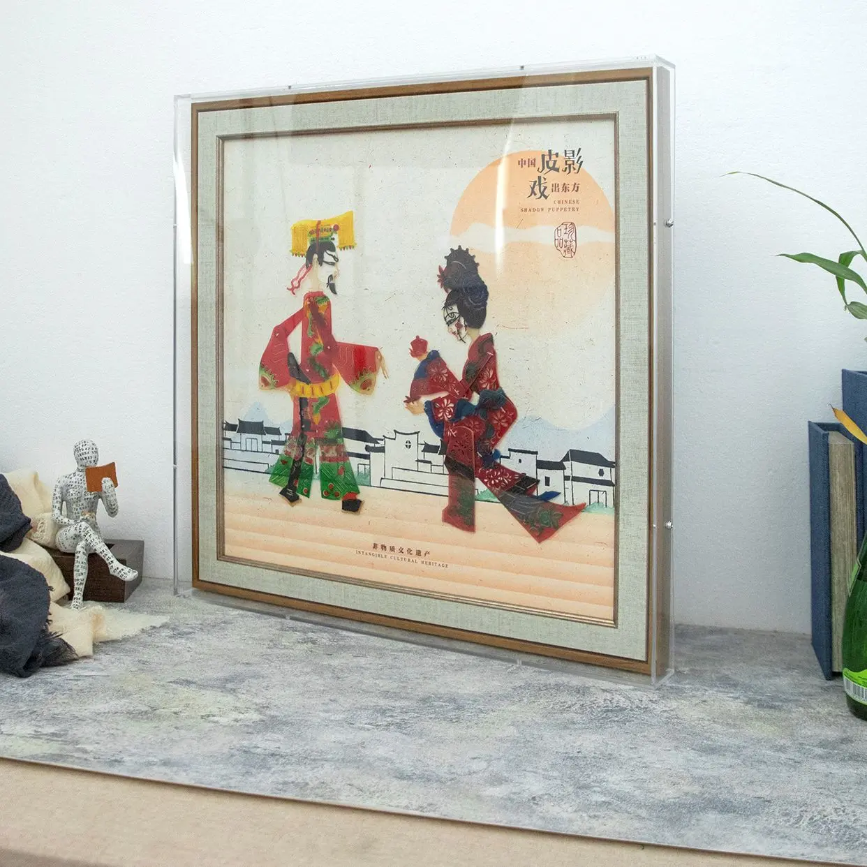 Intangible Cultural Heritage Shadow Puppetry Collectible Decorative Painting