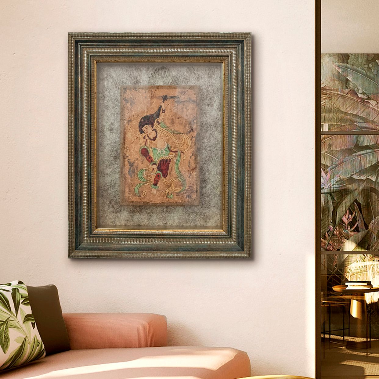 Dunhuang Flying Apsaras Creative Mural Decorative Painting