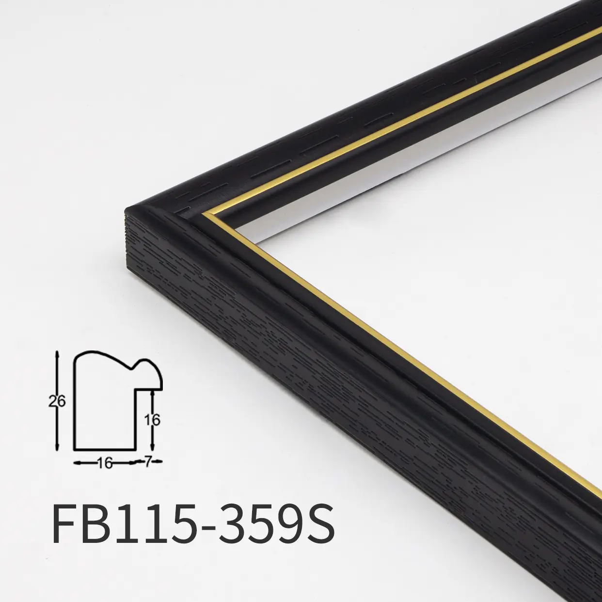 Log Imitation PS Foam Photo Frame