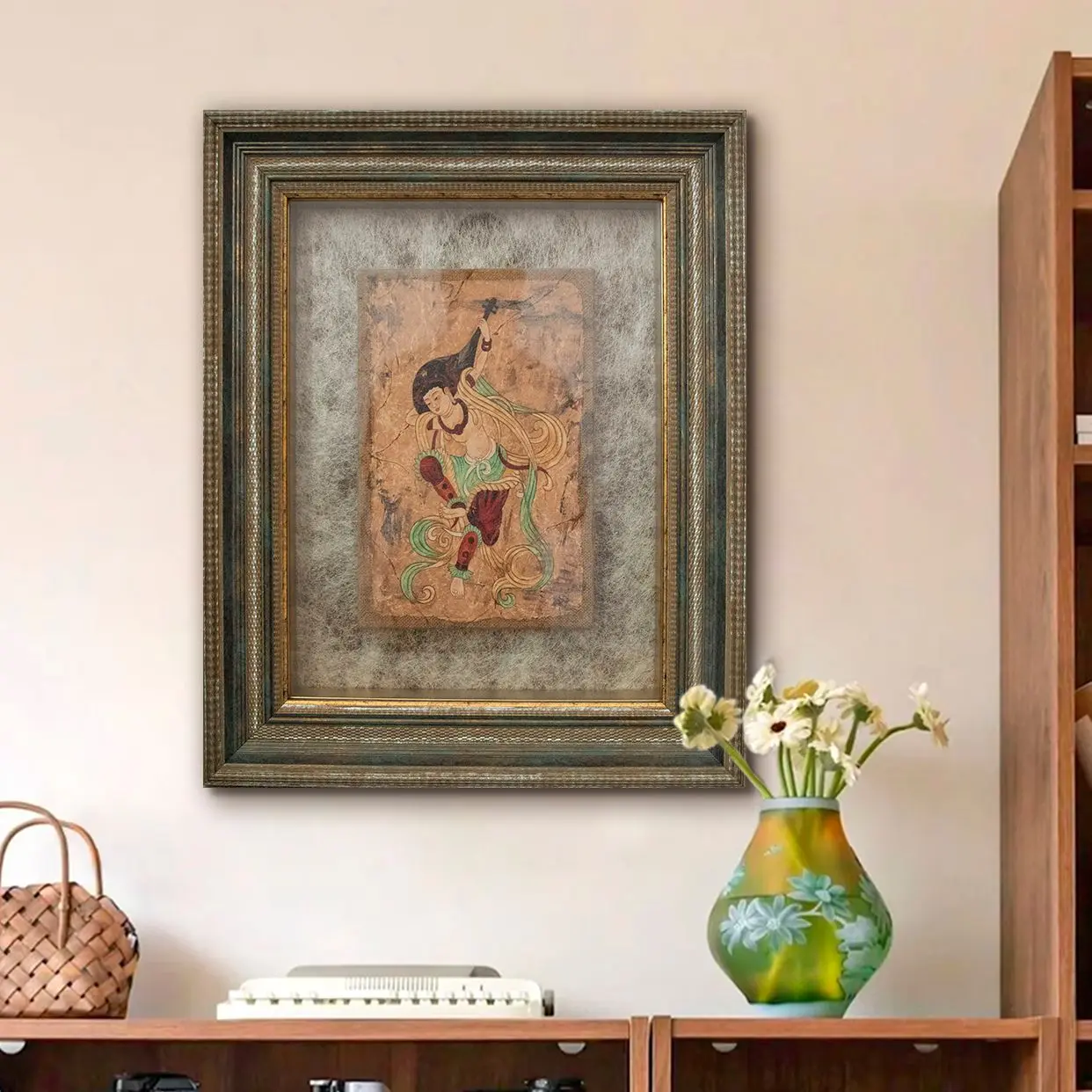 Dunhuang Flying Apsaras Creative Mural Decorative Painting