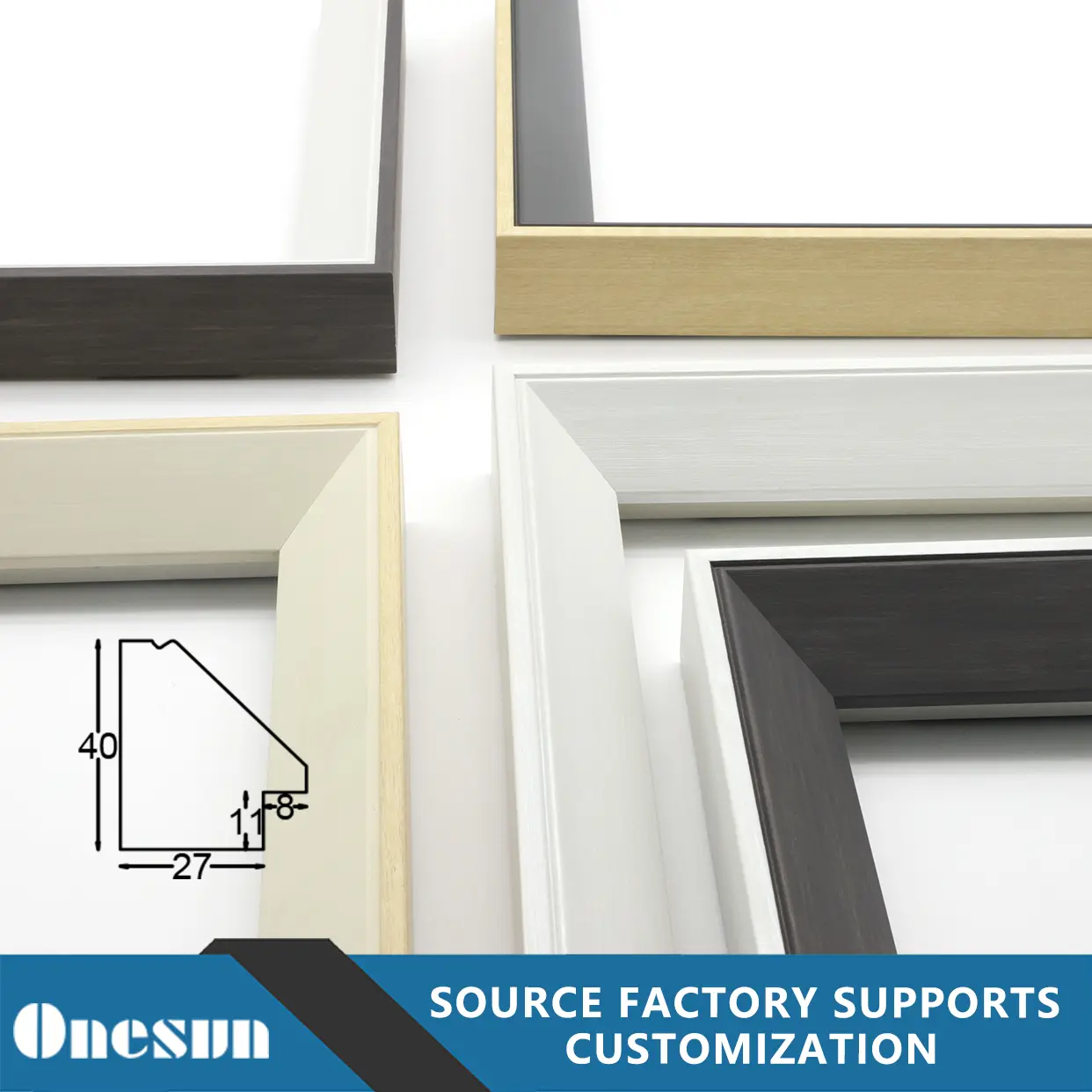 Charcoal Black Frame Strip