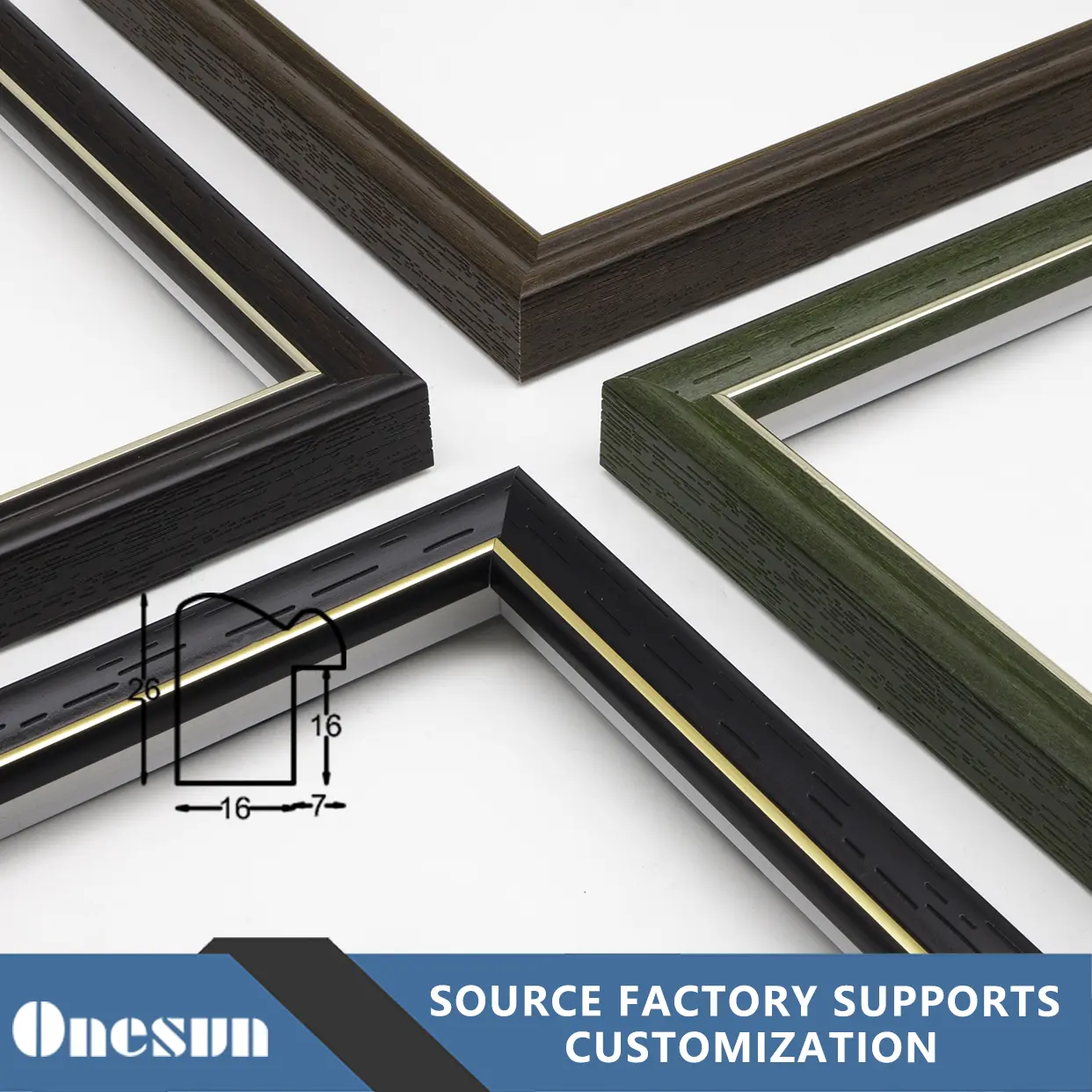 Mahogany Imitation PS Foam Photo Frame