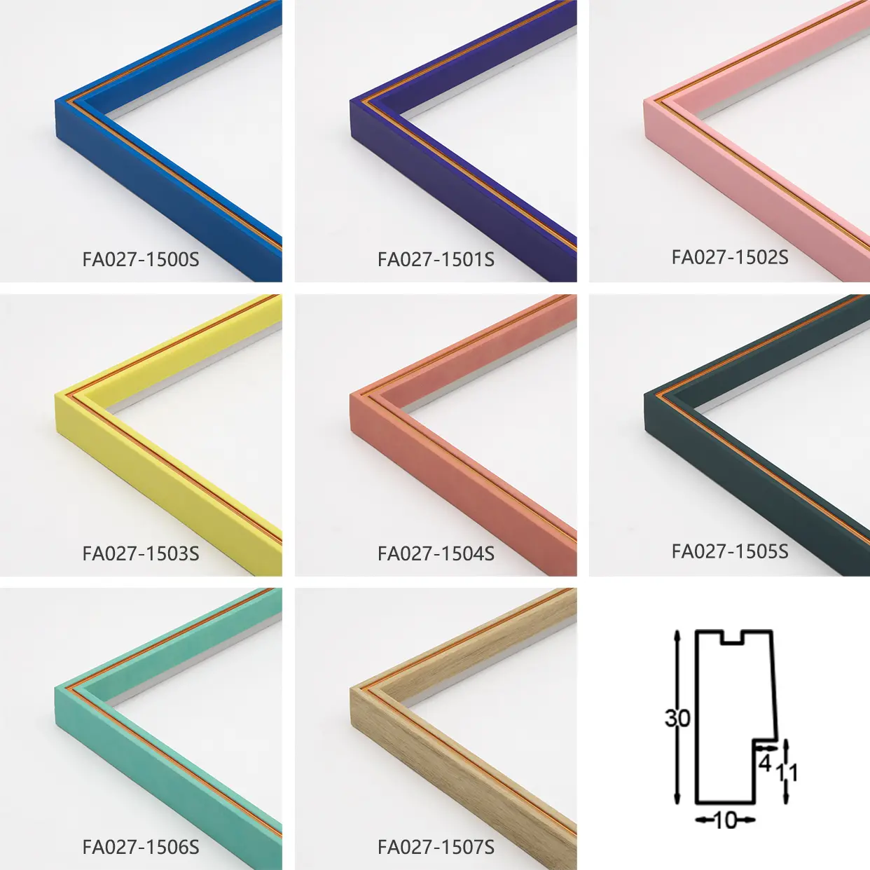 Colored Frame Strips